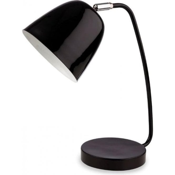 Black Table Lamp With Adjustable Shade