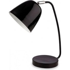 Black Table Lamp With Adjustable Shade