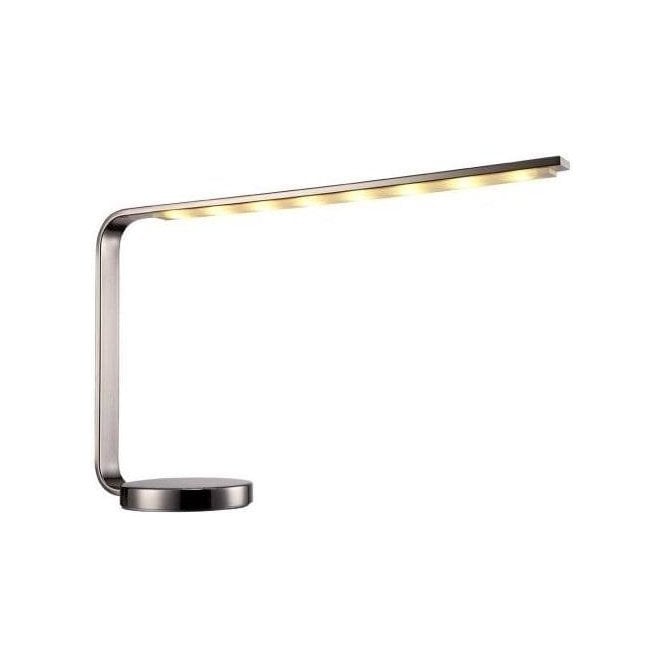 Naeva Satin Nickel LED Desk Lamp