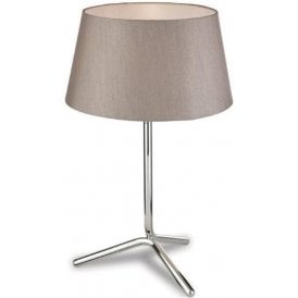 Polished Stainless Steel Tripod Lamp